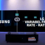 Comparison of Samsung and LG TVs showcasing Variable Refresh Rate capabilities.