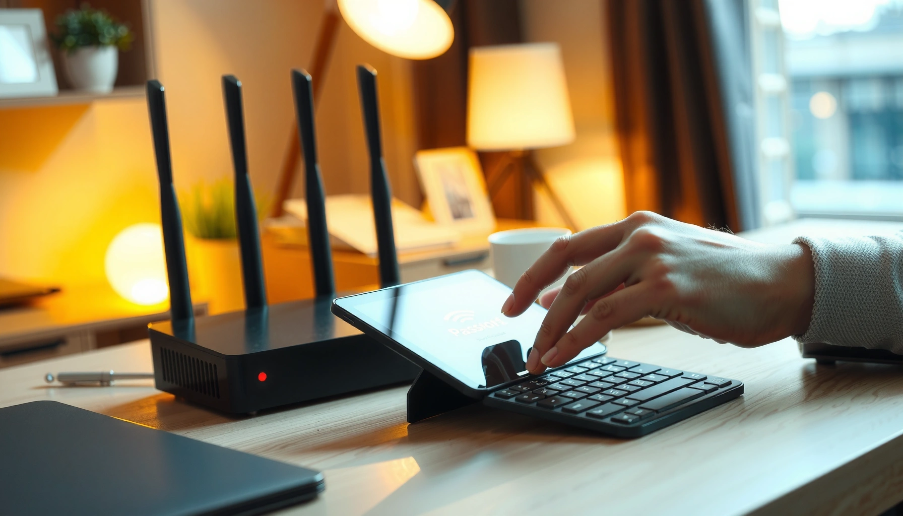 An infographic illustrating best practices for setting a secure Wi-Fi password to enhance network security.