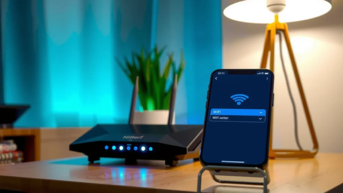 Step-by-step guide on how to set up a router using an Android device.