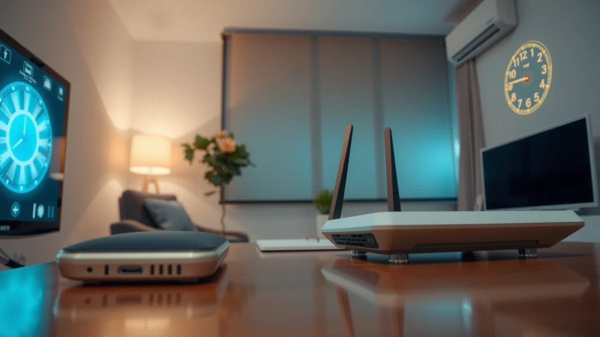 Step-by-step guide on setting up a router timer for better internet management.