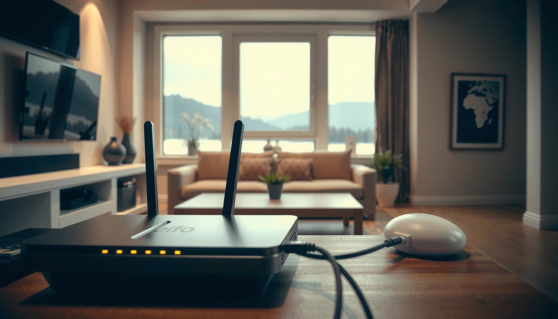 Step-by-step guide to setting up a router in a large house for optimal Wi-Fi coverage.