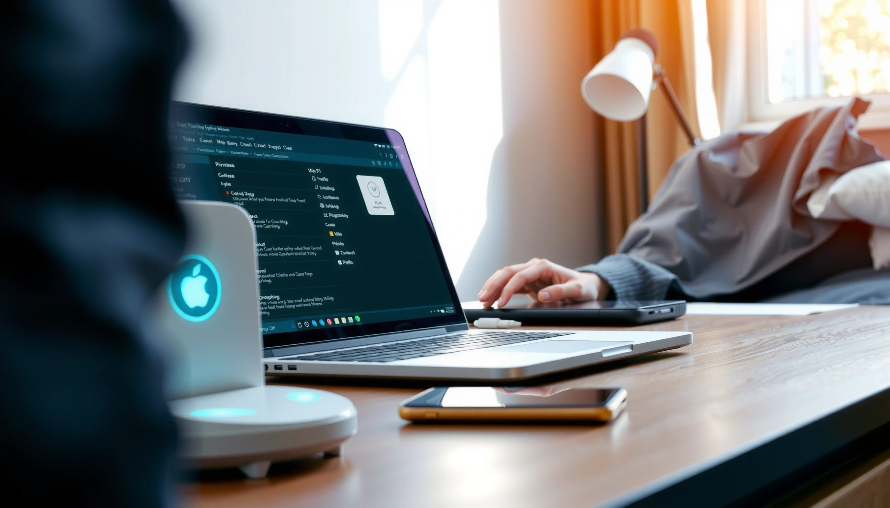 Step-by-step guide to setting up Wi-Fi in a dorm room for students.