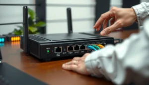 Step-by-step guide on how to set up a router for fiber internet connection.