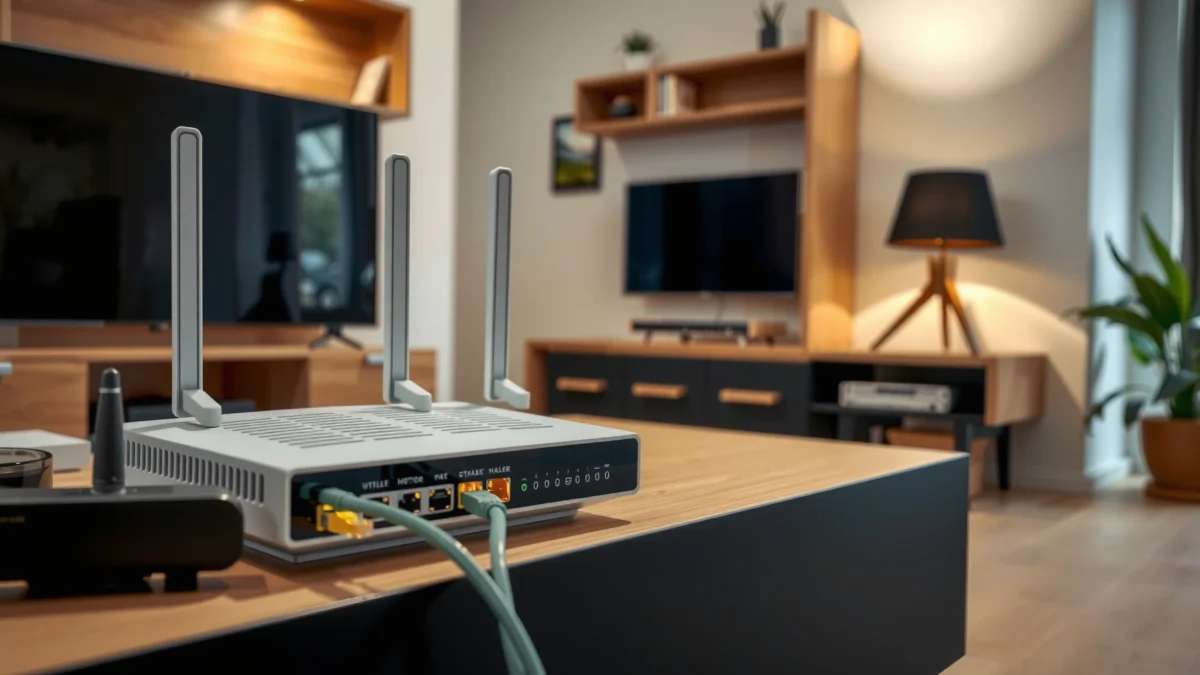 Illustration of multiple routers connected in a home network setup for better connectivity.