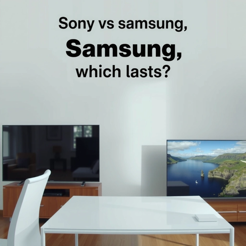 Comparison of Sony and Samsung smart TV reliability based on hardware quality and components.