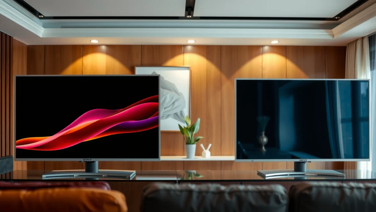 Comparison of Sony LED and LG LED televisions highlighting their features and differences.