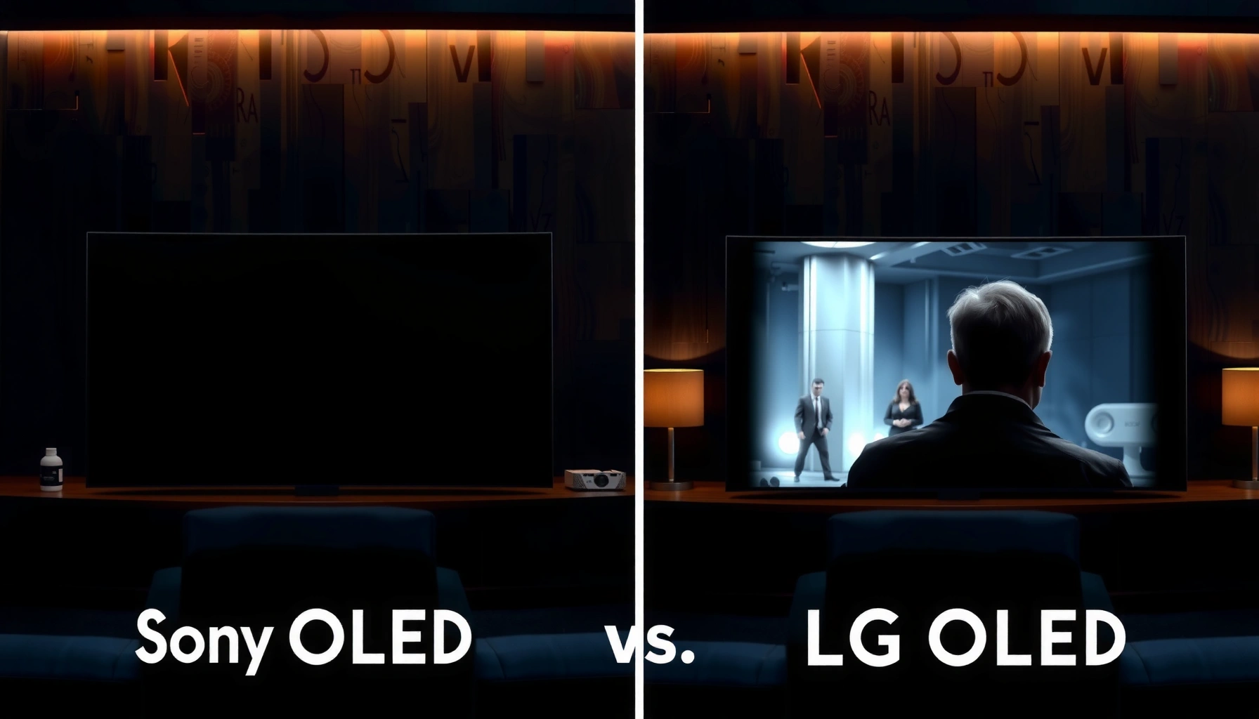 Comparison of Sony OLED and LG OLED displays for movies, highlighting visual differences and performance.