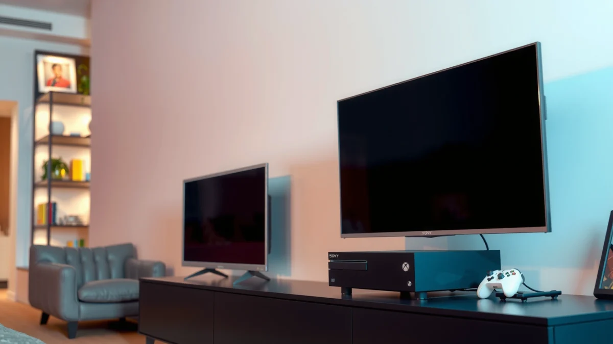 Comparison of Sony TV for Xbox and LG TV, showcasing features and performance for gaming.