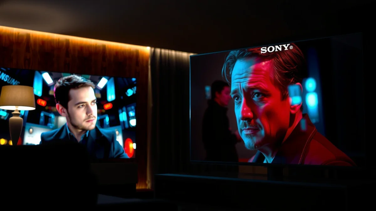 Comparison of Sony TV and Samsung for movie watching experience.