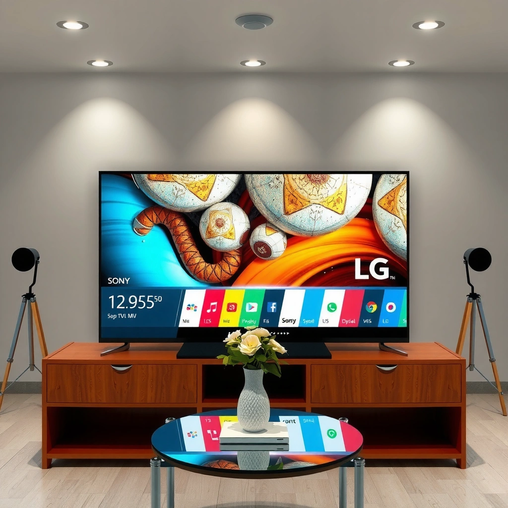Comparison of picture quality between Sony and LG smart TVs focusing on display performance.