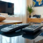 Comparison of Sony and LG remote controls showcasing their features and design.