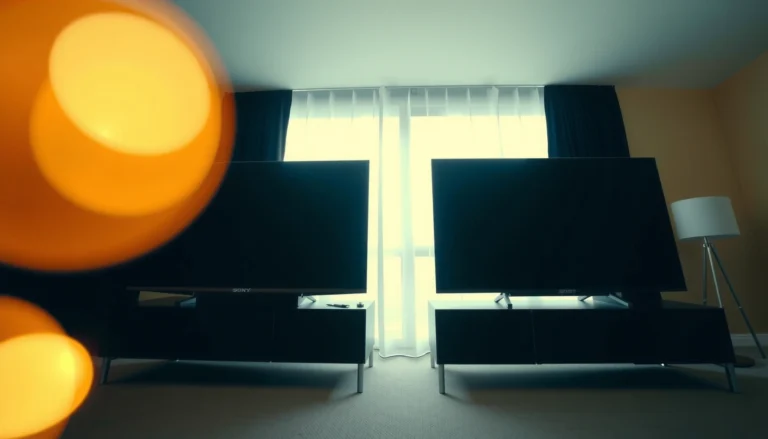 Comparison of Sony and LG smart TVs highlighting features and performance differences.