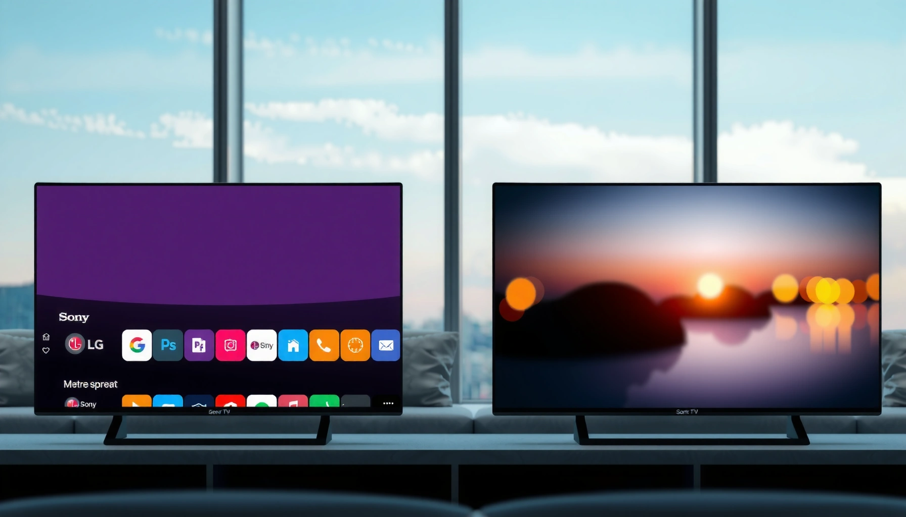Comparison of Sony and LG Smart TV updates, showcasing features and improvements for users.