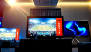 Comparison of Sony and LG TVs for watching sports on game day.