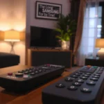 Comparison of Sony and Samsung remote controls for TVs, showcasing design and features.