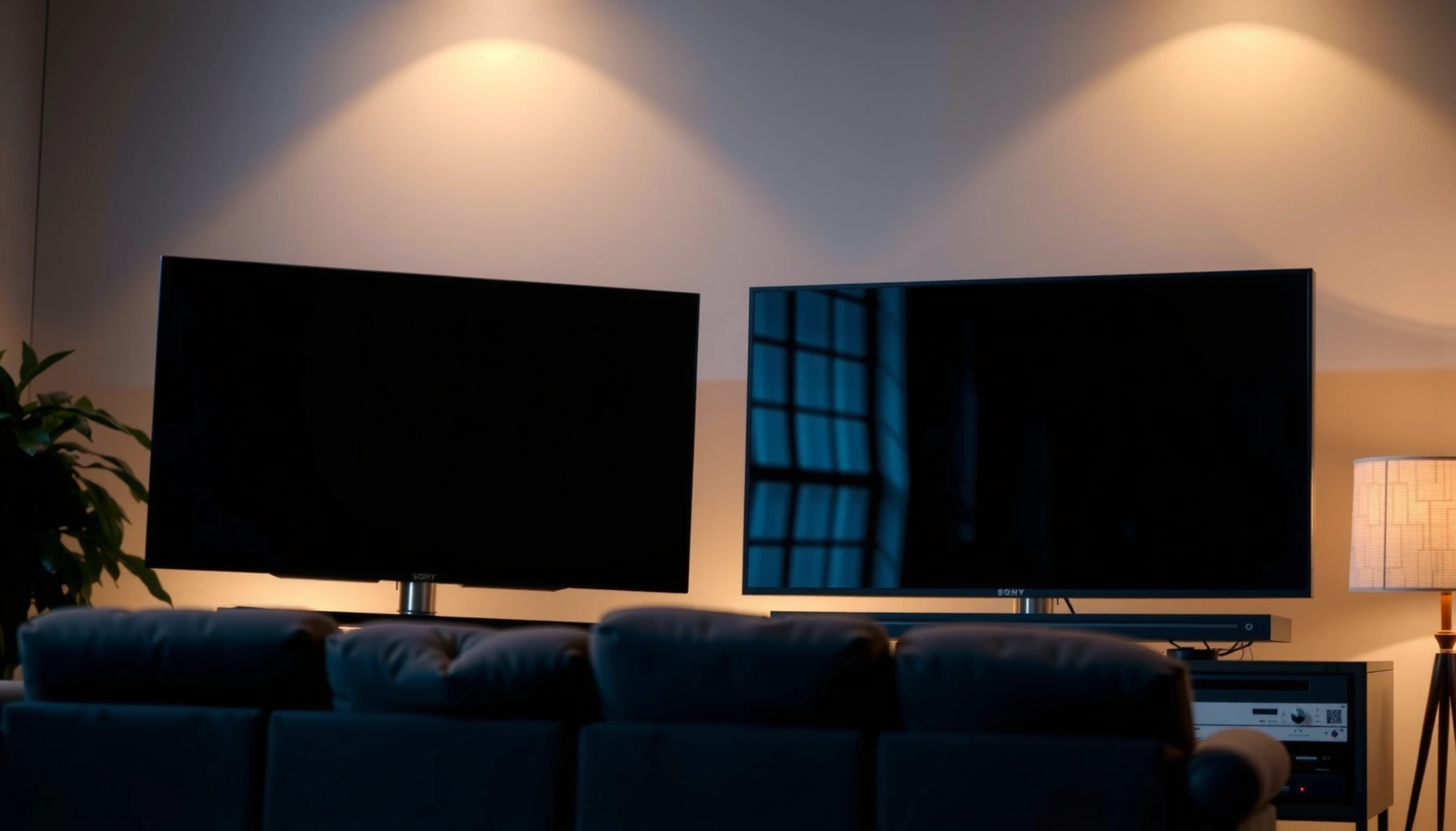Comparison of energy consumption between Sony and Samsung smart TVs.