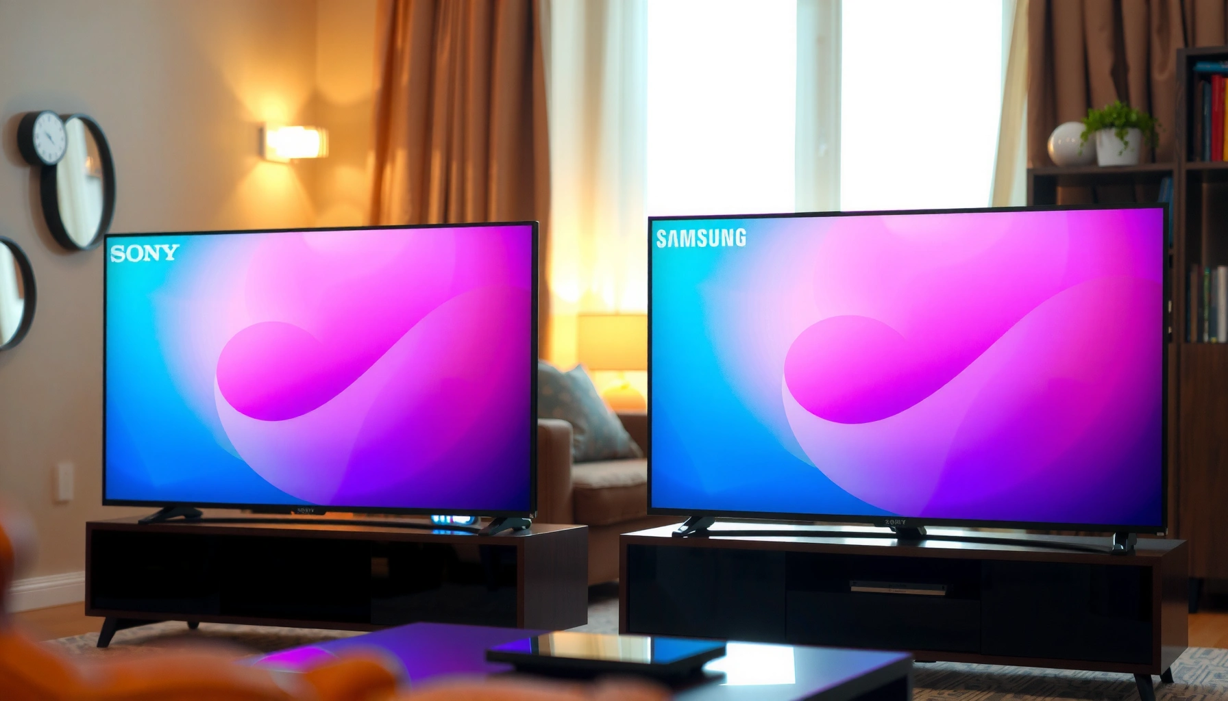 Comparison of Sony and Samsung smart TVs focusing on their lifespan and durability.