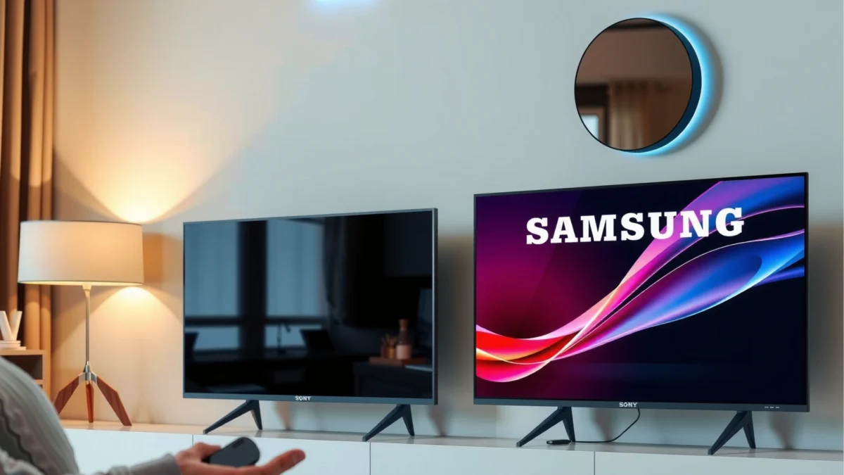 Comparison of Sony and Samsung Smart TVs showcasing their value and features.