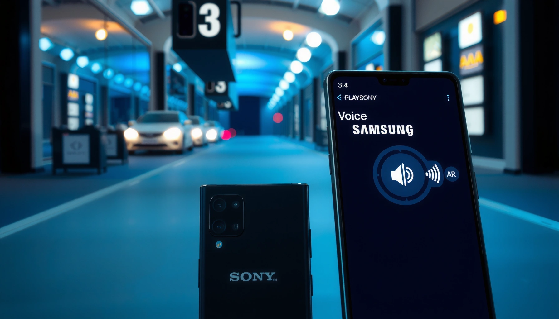 Comparison of Sony and Samsung voice control features in smart devices.
