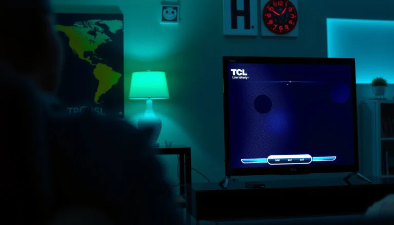 Comparison of TCL and Hisense TVs showcasing Auto Low Latency Mode features.