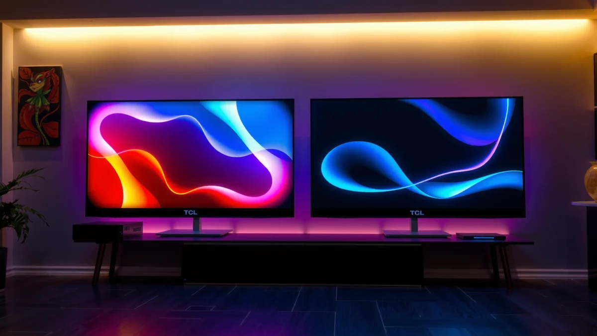 Comparison of TCL Mini-LED and Hisense Mini-LED gaming performance and features.