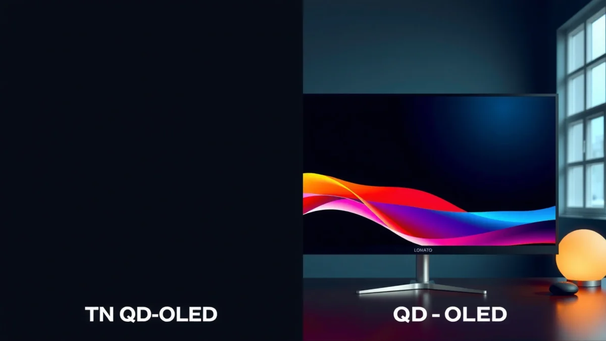Comparison of TN and QD-OLED monitors for gaming and productivity
