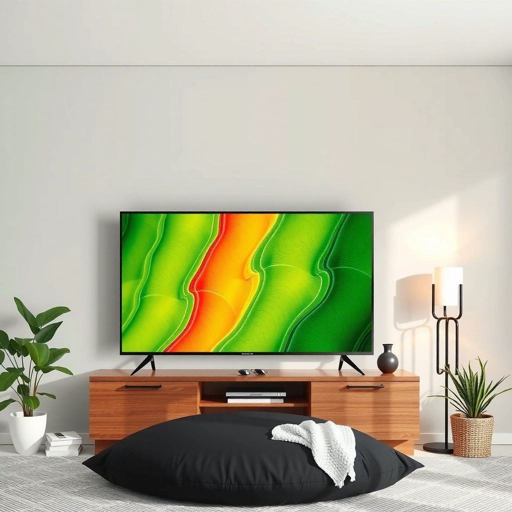 Comparison of brightness, contrast, and color in large cheap TV vs smaller premium TV.