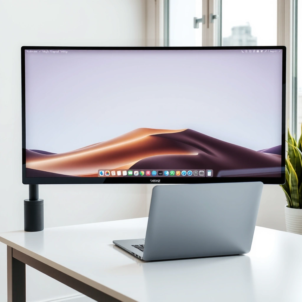 Illustration explaining the meaning of 144Hz refresh rate in TVs and monitors