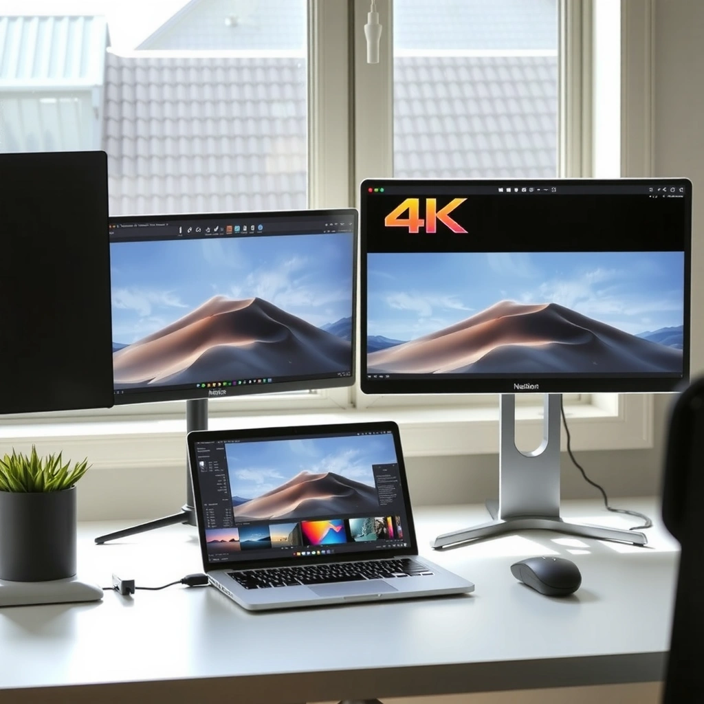 Comparison of resolution, PPI, and pixel density between 4K and 5K photo editing monitors.
