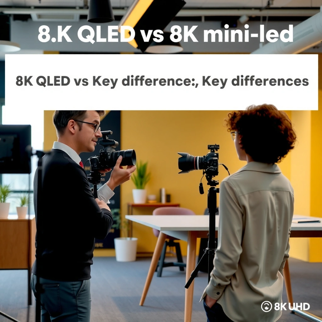 Comparison of 8K QLED and 8K Mini-LED technologies for superior picture quality