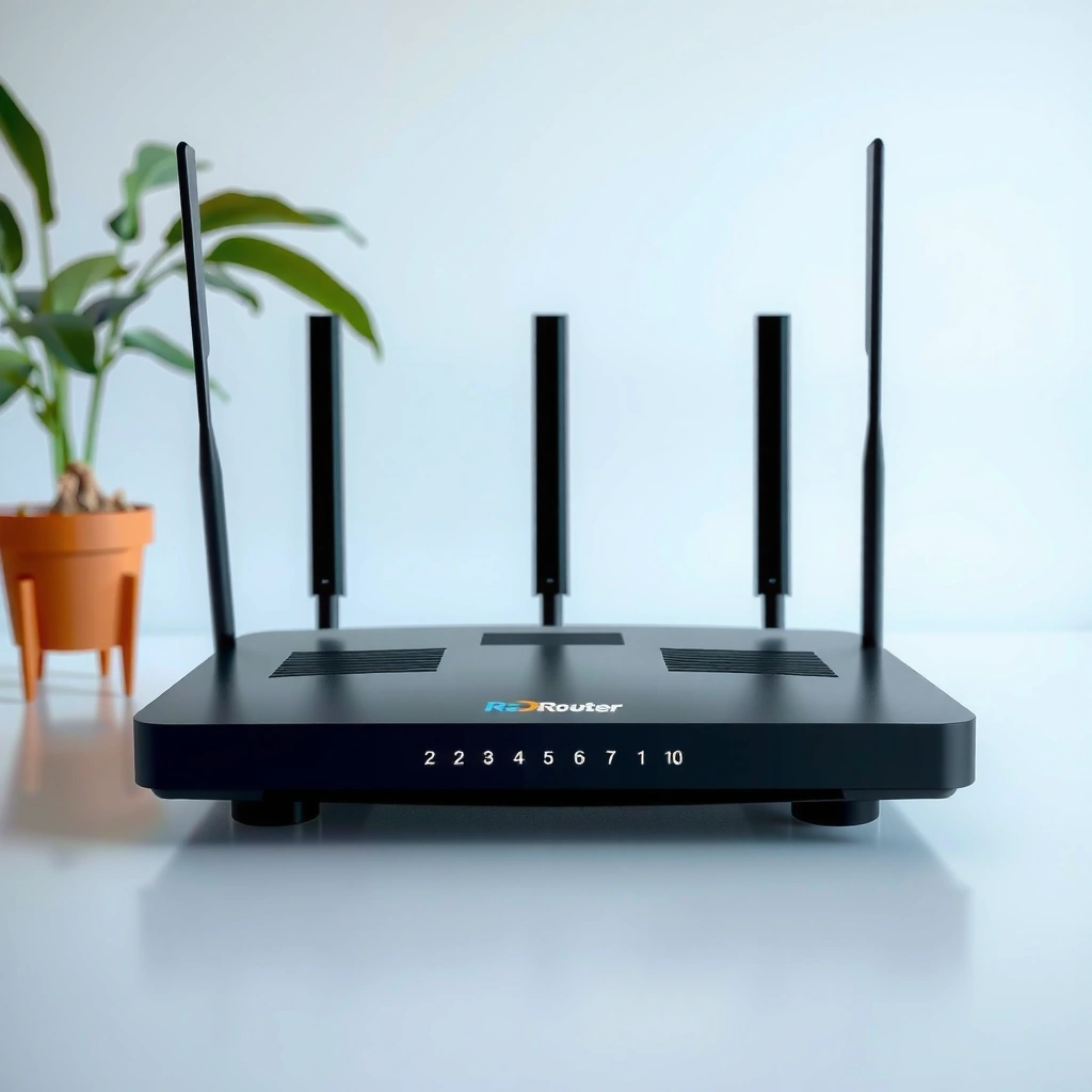 Illustration showing how a broadband router connects devices to the internet and manages network traffic.