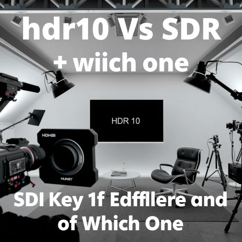 An infographic explaining the meanings of HDR10 and SDR in video technology.