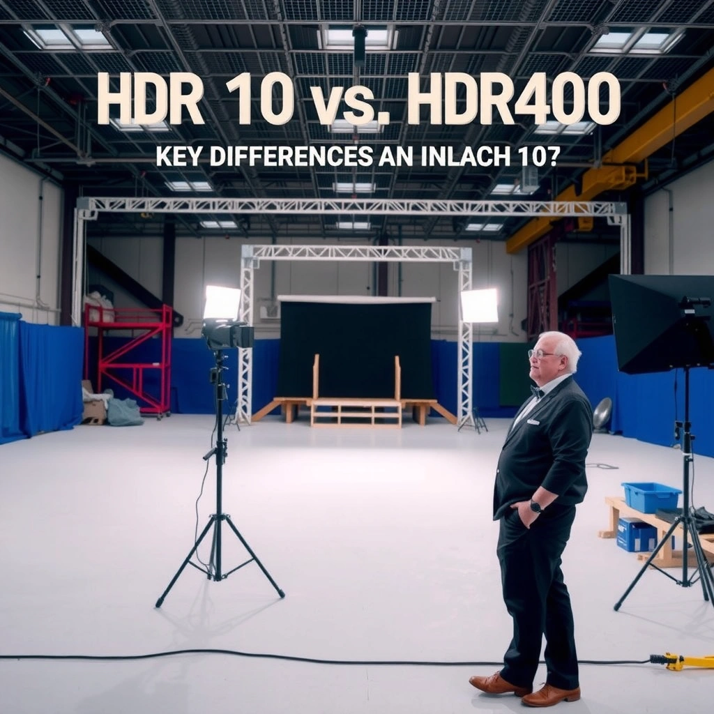 Illustration explaining HDR10 technology and its features in comparison to HDR400.