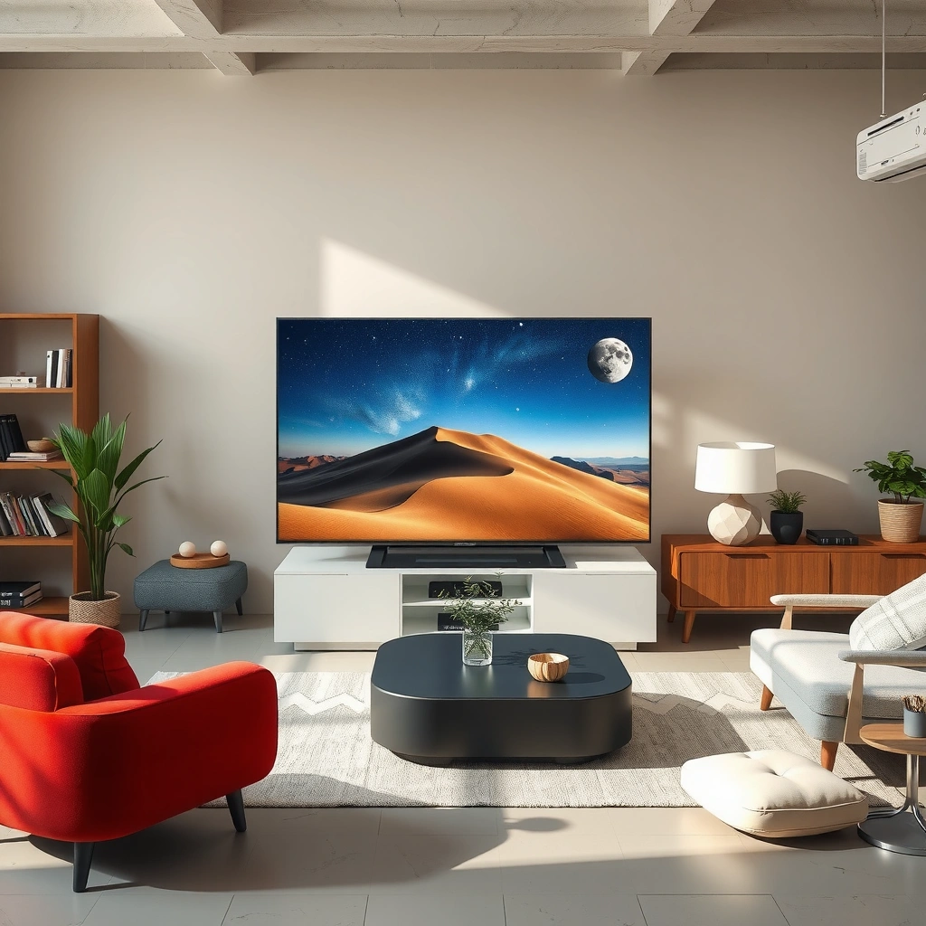 Diagram explaining how NanoCell TV technology works with vibrant colors and enhanced viewing experience.