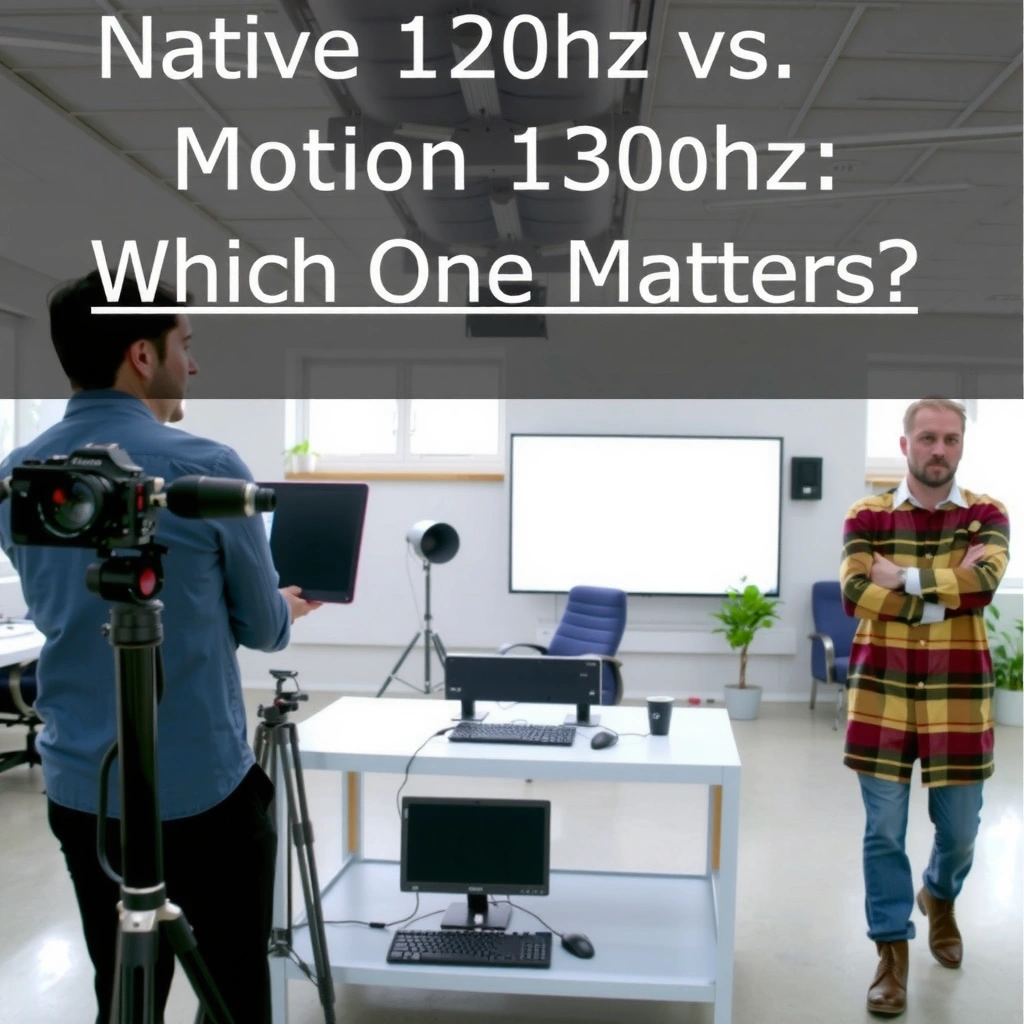 Illustration explaining Native 120Hz technology in displays and its advantages