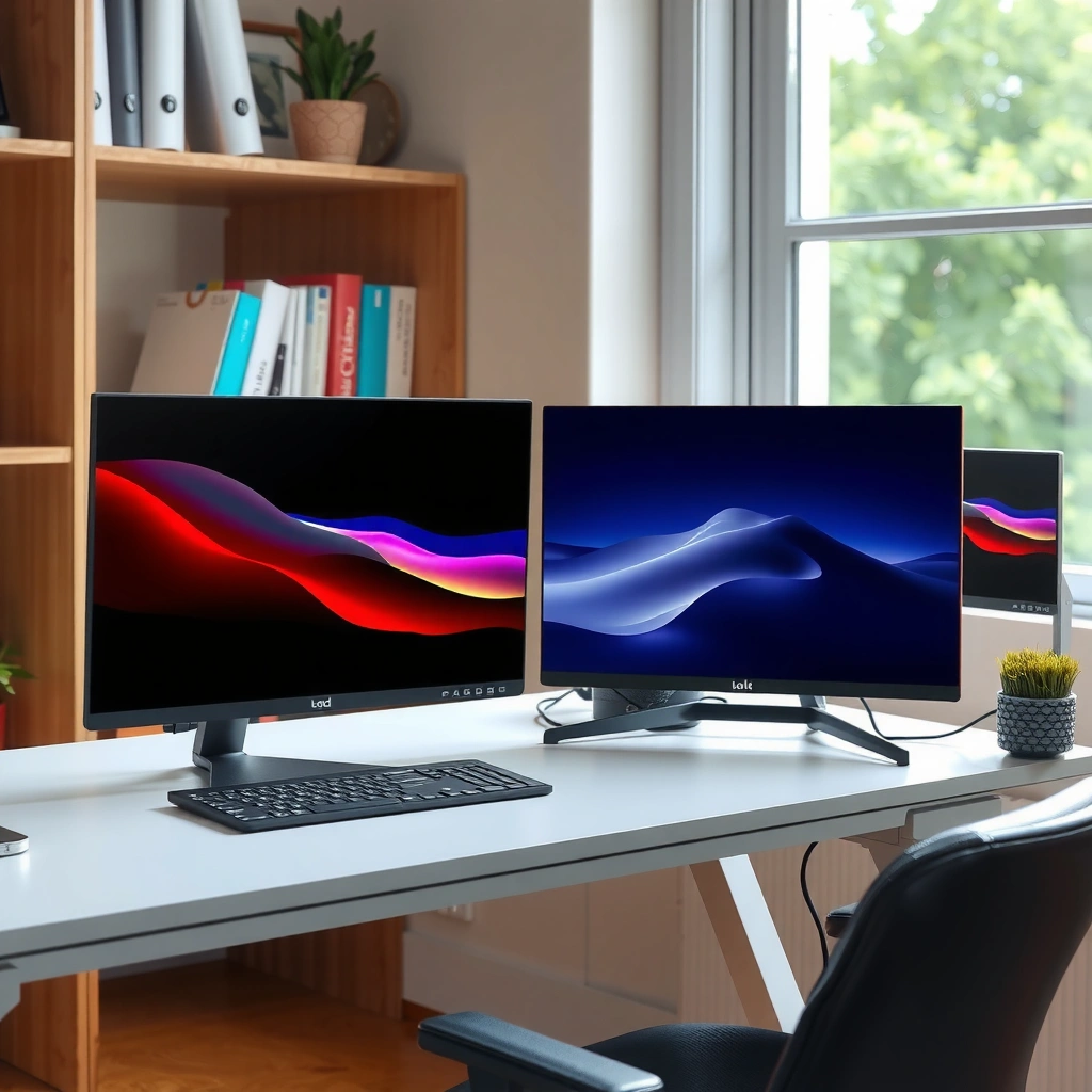 Illustration explaining how OLED and QD-OLED monitors work, showcasing their key differences.