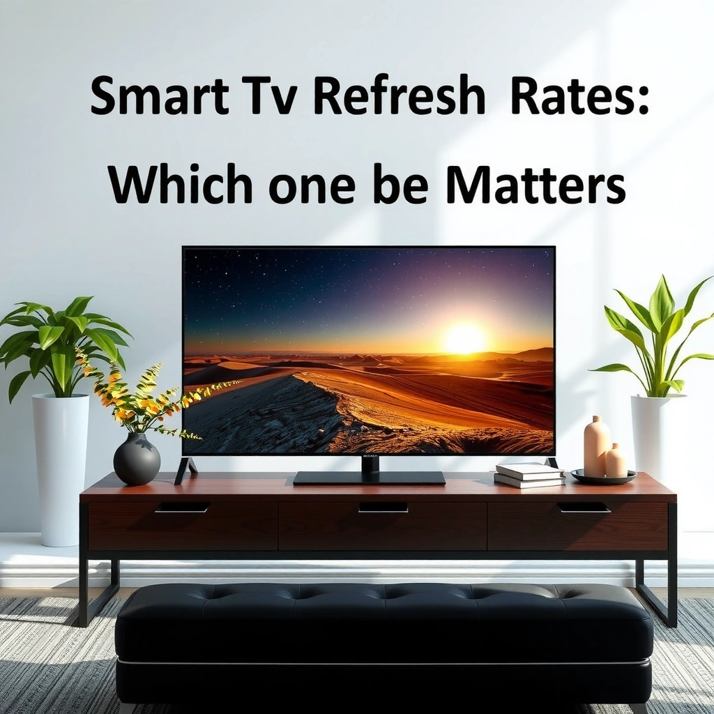 Illustration explaining what refresh rate means on a smart TV, highlighting its importance for viewing experience.