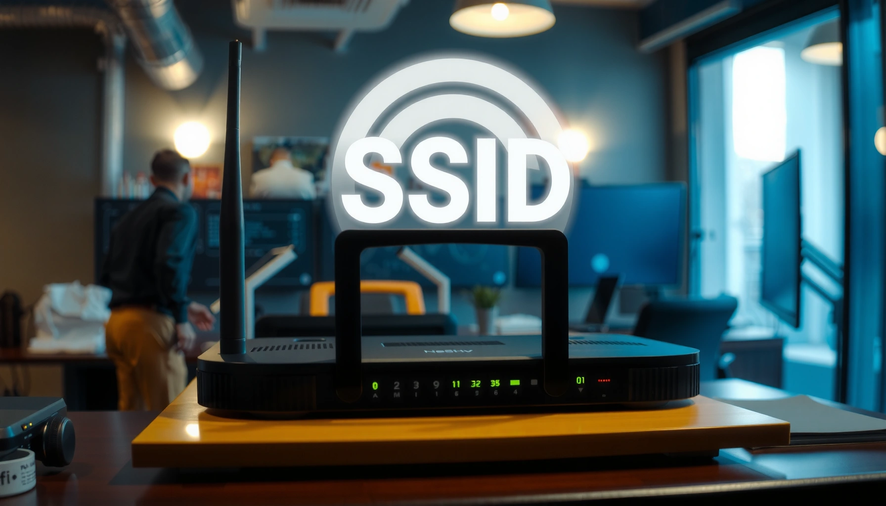 Illustration explaining SSID, its definition, meaning, and how it works in wireless networks.