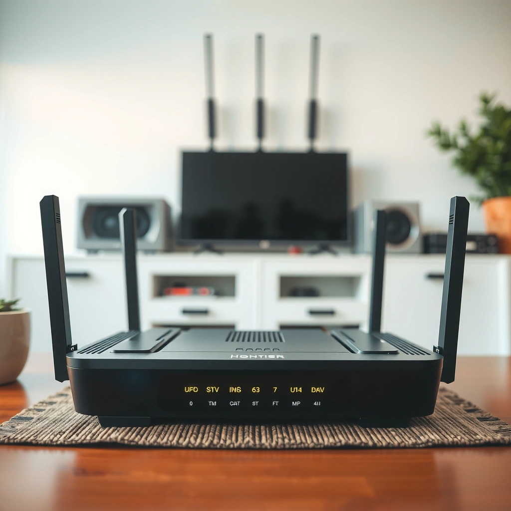 Illustration of a traditional router and its functions in home Wi-Fi setup.