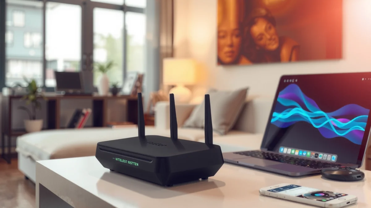 Illustration of a wireless router showing its definition, functions, and how it works.