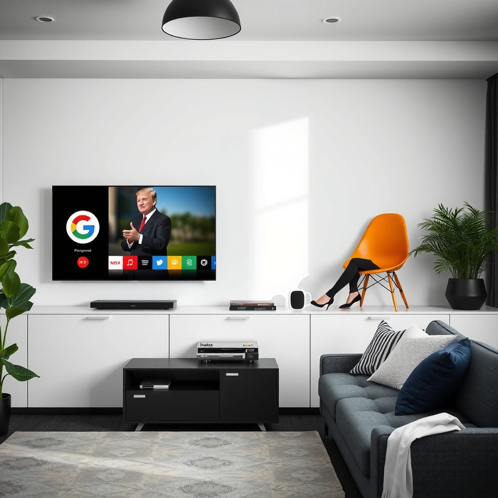 Comparison of webOS and Google TV interfaces showcasing user experience features.