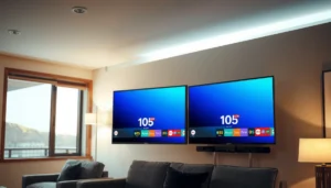 A visual comparison of webOS and tvOS highlighting their key differences and features.