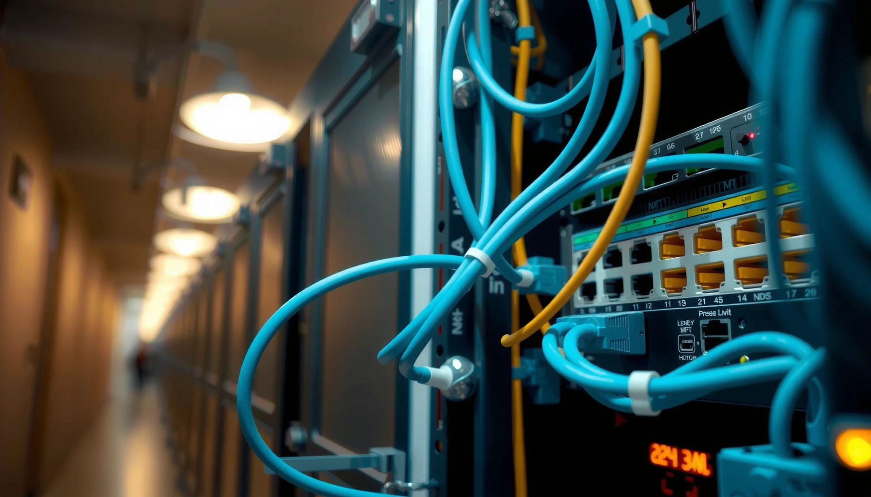 Step-by-step setup for a wired backhaul connection in networking.