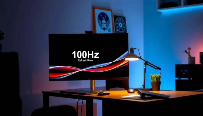Comparison of 100Hz and 165Hz monitors highlighting refresh rate differences.