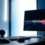 Comparison of 100Hz and 240Hz monitors highlighting refresh rate differences