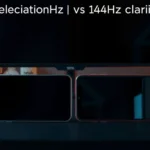 Comparison of 120Hz and 144Hz motion clarity in gaming and video performance.