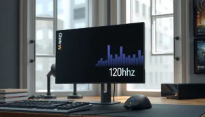 Comparison of 120Hz and 240Hz monitors highlighting refresh rate differences for gaming and productivity.