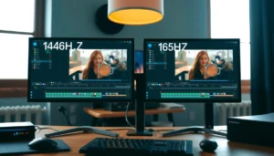Comparison of 144Hz and 165Hz refresh rates for photo editing benefits