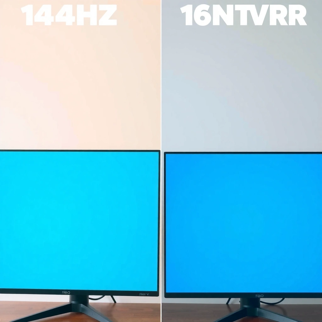 Comparison of 144Hz and 165Hz refresh rates under variable refresh rate technology