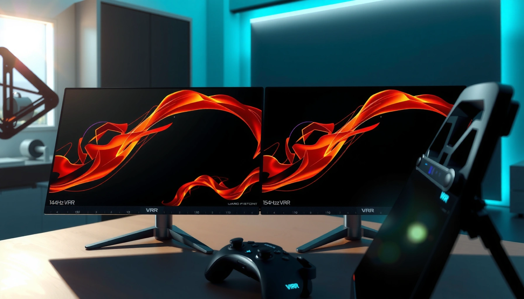 Comparison of 144Hz and 165Hz VRR refresh rates for gaming performance.
